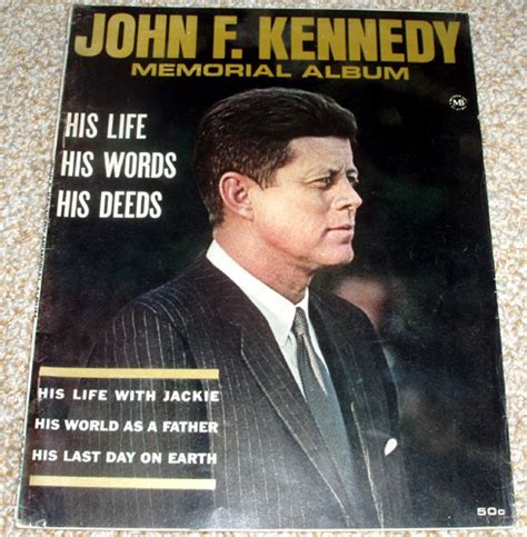 John F Kennedy Memorial Album Vintage Magazine Collectics