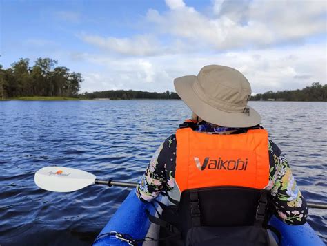 Lake Kurwongbah and first outing in Sea Eagle kayak - LiteKamper