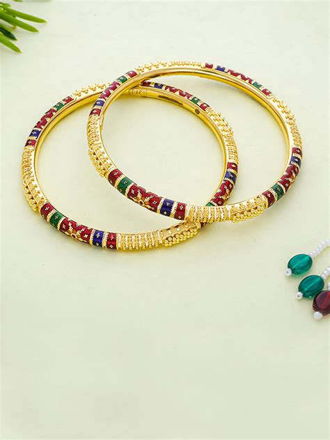 Manipuri Minakari Bangle Arundhati Jewellers