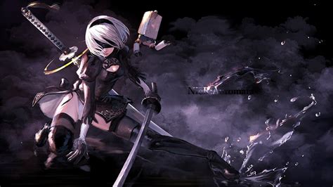 YoRHa 2B Nier Automata Katana Swords 4K Wallpaper, 45% OFF