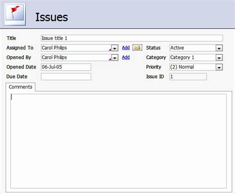 Ms Access Database Template