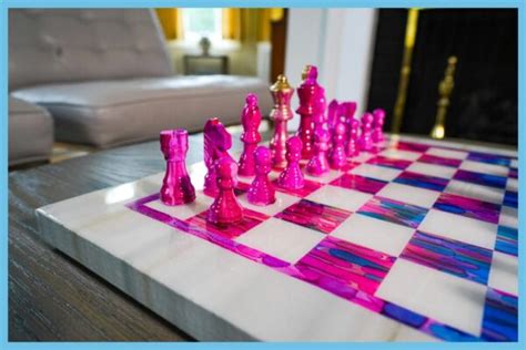 Pink Chess Set Unseen Intriguing Sets Coolest