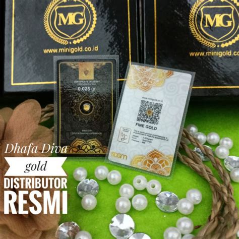 MiniGold 0 025 Gram Koin Emas Mini Murni 24 Karat Logam Mulia Resmi