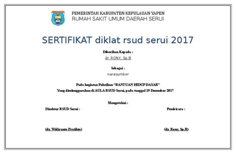 Sertifikat Pembicara Dan Peserta Pdf