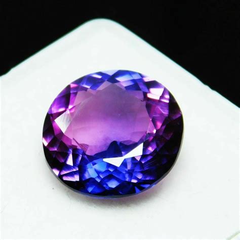 7 Ct Extremely Rare Natural Purple Tanzanite Round Certified Loose