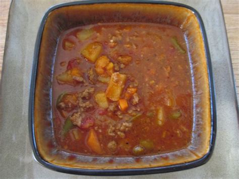 The Best Spicy Hamburger Vegetable Soup Ever Recipe Hamburger Vegetable Soup Spicy