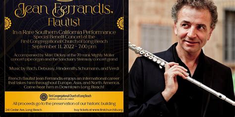 Jean Ferrandis Flute Concert Featuring Mighty Moller Organ First