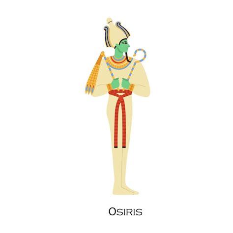 Osiris, antiguo perfil de dios egipcio. personaje de la historia del ...