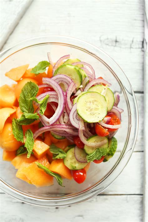 Summer Tomato & Cantaloupe Salad Recipe