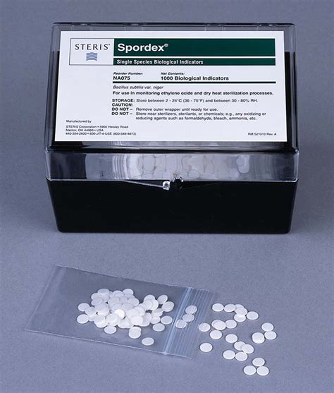 Spordex Biological Indicator Discs Steris