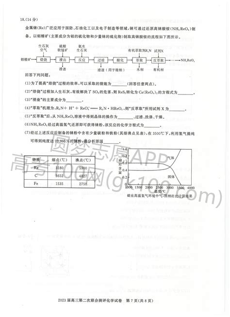 2023湖北圆创高三11月联考化学答案及试卷解析 高考100