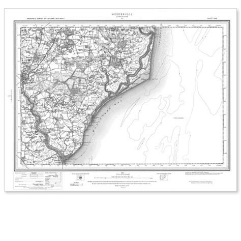 Os Map Of Woodbridge And Saxmundham Explorer 212 Map Ordnance Survey Shop