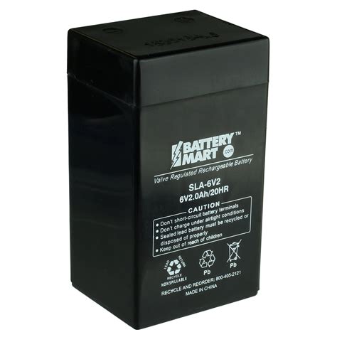 6V 2Ah Battery | AGM Sealed Lead Acid Batteries | Battery Mart