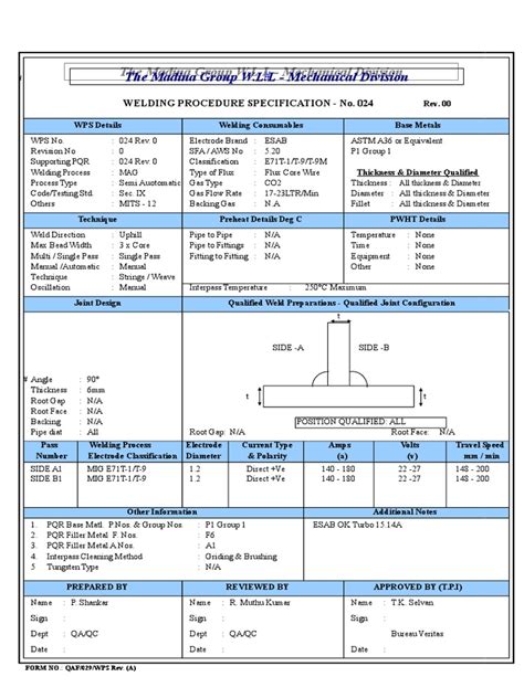 Wps 024 Pdf Welding Construction