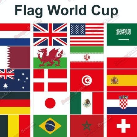 Jual 32 Bendera Negara Peserta Piala Dunia World Cup 2022 Kota