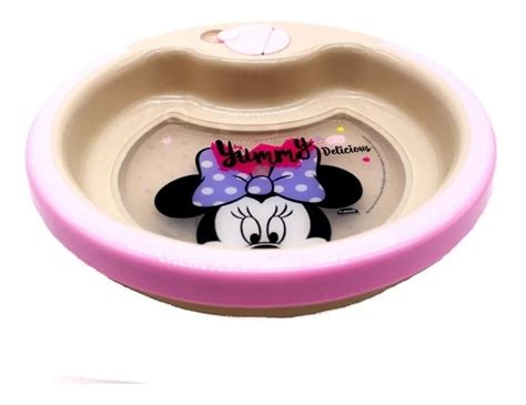 Kit Refeição Infantil Térmico Baby Disney Minnie Brinde Alaska Store