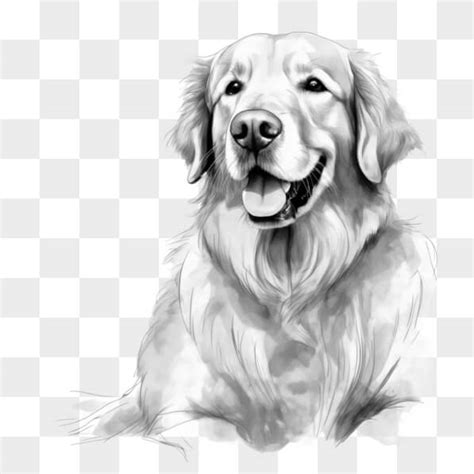 Télécharger Dessin de chien golden retriever Sketches En Ligne