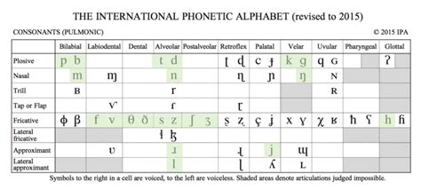 The Ipa Chart For Language Learners