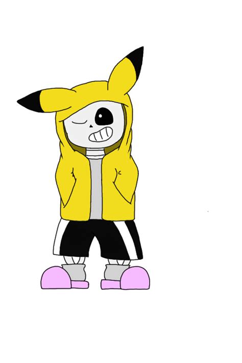 Sans In Pikachu Hoodie By Animatronicdinosaur On Deviantart