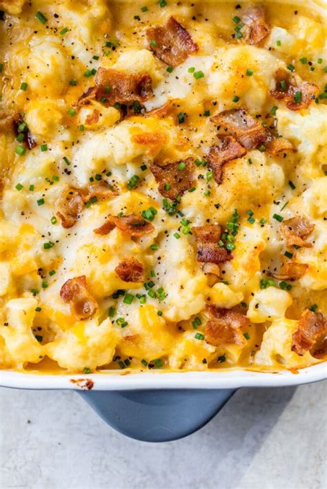 Cheesy Cauliflower Bake The Almond Eater