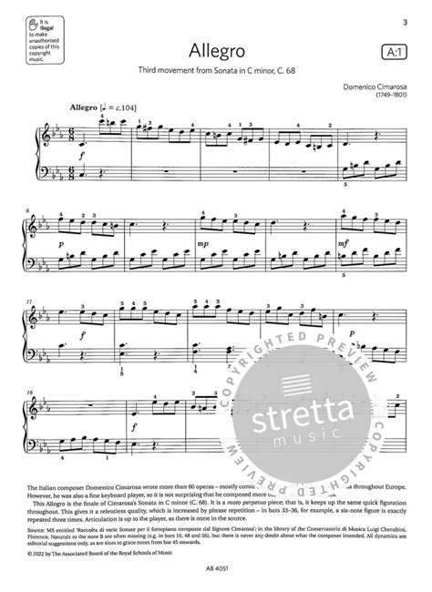 Abrsm Piano Exam Pieces 2023 2024 Grade 5 Audio Im Stretta Noten