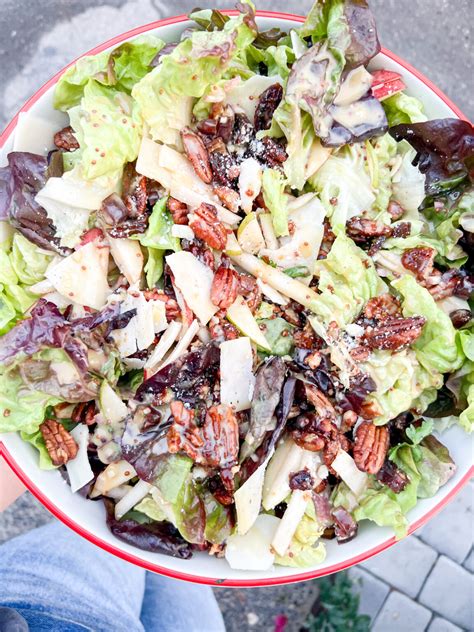 Red Leaf Lettuce & Pear Salad Recipe | Caroline Chambers