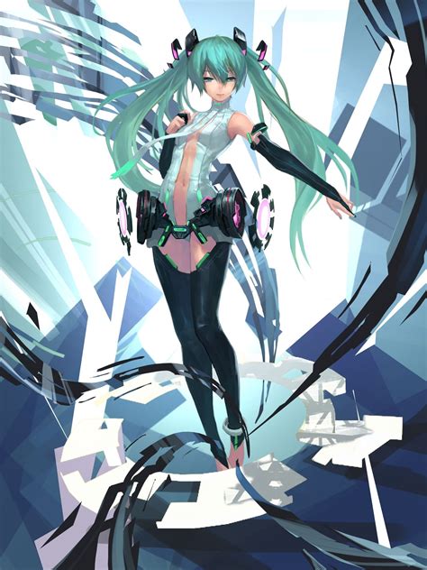 Illustration Anime Anime Girls Cartoon Vocaloid Hatsune Miku Yuki