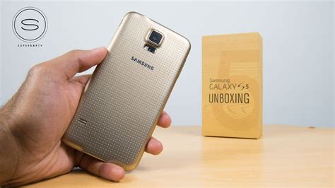 Samsung Galaxy S5 Gold Unboxing UK YouTube