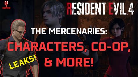 Resident Evil 4 Remake The Mercenaries Leaks YouTube