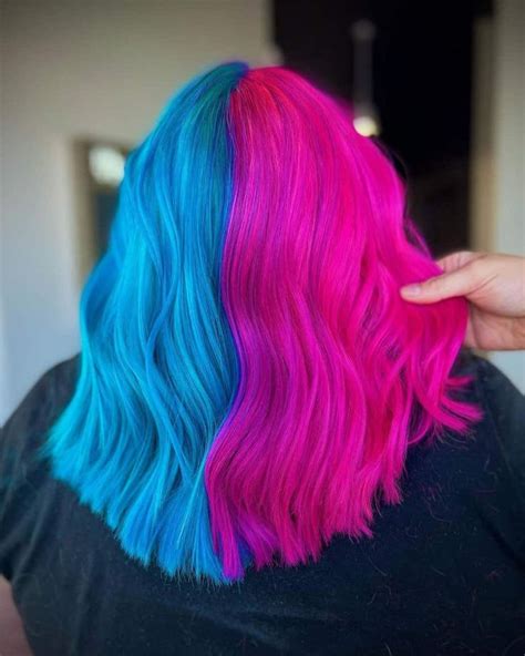 Light Blue And Pink Hair