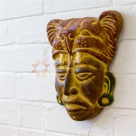 Mexico Mayan Ceramic Masks 25-33cms-4Styles - Aztec and Mayan ...