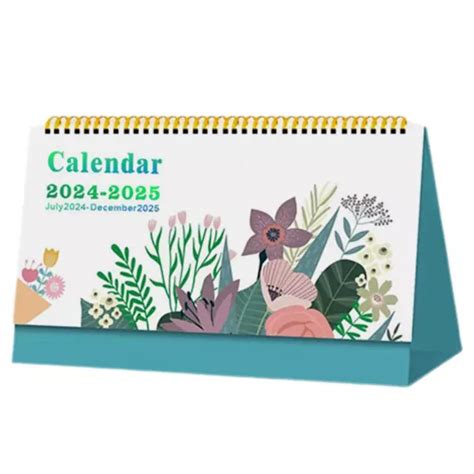 Desk Standing Flip Desktop Calendar With Stickers