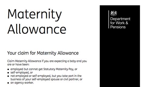 Self Employed Maternity Allowance Explained