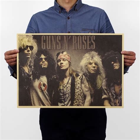 Giấy Vẽ Hình Súng Và Hoa Hồng Gnr Rock Band 51x36cm Trang Trí Quán Bar Shopee Việt Nam