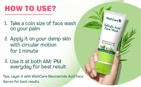 Buy Wishcare Salicylic Acid Face Wash Ml Online At Best Price