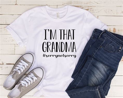 Grandma Funny Svg Funny Saying Svg Im That Grandma Sorry Etsy