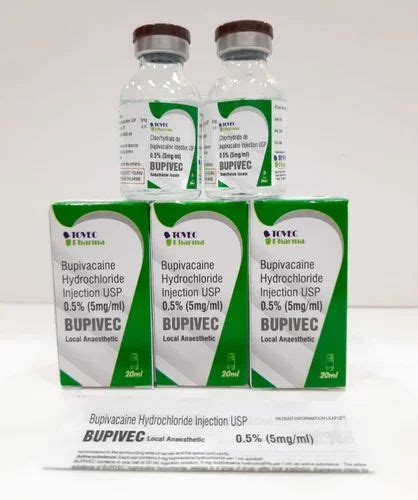 Bupivacaine Hydrochloride Injection Mg Ml Ml At Rs Vial