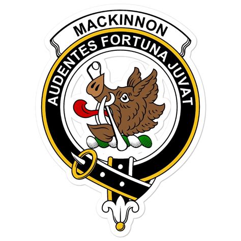 Mackinnon Clan Crest Vinyl Sticker Allcrests And Celtic Creations