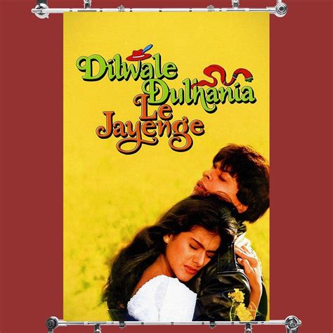 Dilwale Dulhania Le Jayenge Hindi Bollywood Indian Old Film Movie Post ...