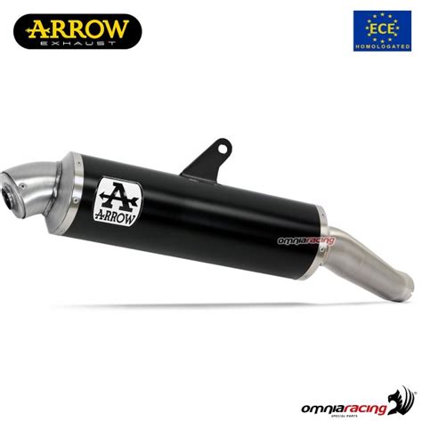 Arrow Exhaust Maxi Race Tech Slip On Dark Aluminum Approved Honda