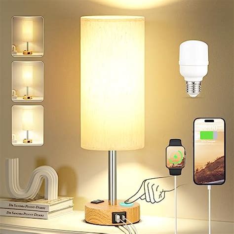 Buy Bedside Table Lamp For Bedroom Nightstand 3 Way Dimmable Touch