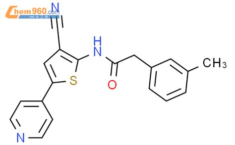 692866 16 3 BENZENEACETAMIDE N 3 CYANO 5 4 PYRIDINYL 2 THIENYL 3