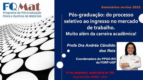 Seminário 2022 2 No 4 Profa Dra Andrea Cândido dos Reis FORP USP