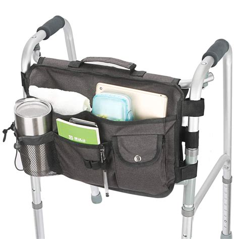 Senior S Double Sided Walker Bag Attachable Storage Organizer Pouch