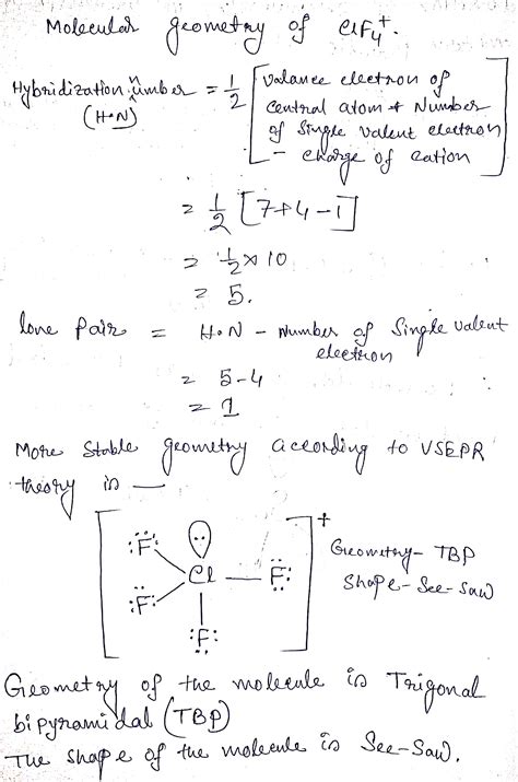 Clf4 Molecular Geometry