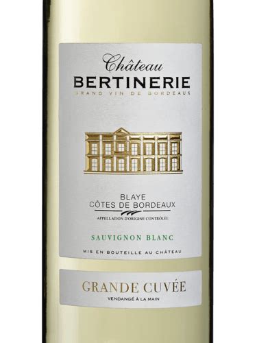 2018 Château Bertinerie Grande Cuvée Blaye Côtes de Bordeaux