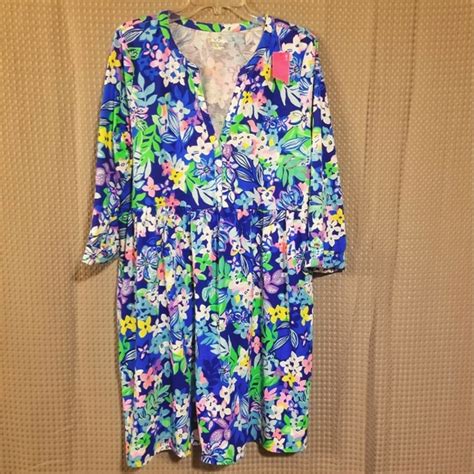 Lilly Pulitzer Dresses Lilly Pulitzer Loran Borealis Blue Sunset Social Poshmark