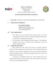 Igp Proposal Docx Republic Of The Philippines Department Of Education