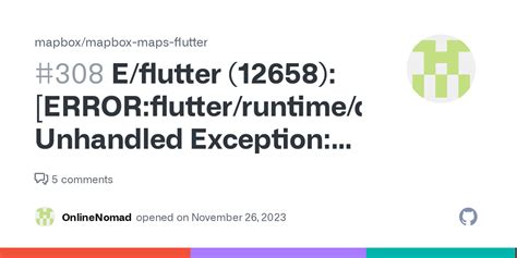 E Flutter 12658 ERROR Flutter Runtime Dart Vm Initializer Cc 41