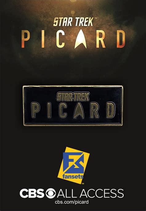 Star Trek: Picard LOGO Licensed Fansets Pin - Etsy